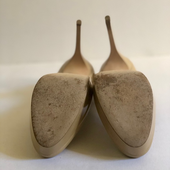Jimmy Choo Cosmic Patent Nude Platform Pumps - Picture 7 of 13